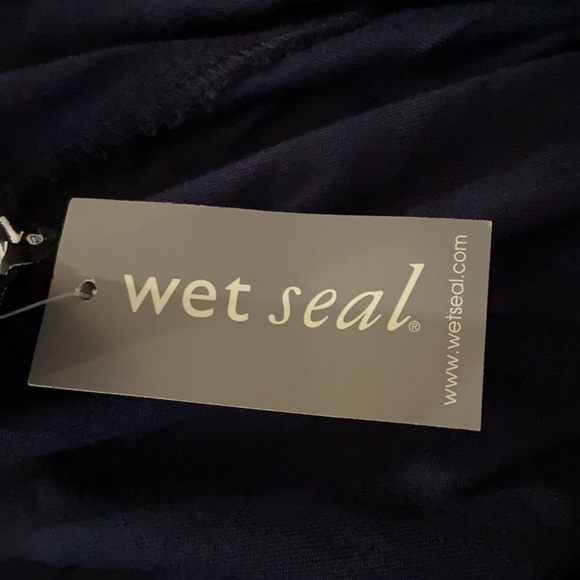 Wet Seal Women’s Soft Hooded Jacket Navy Size Small - Picture 6 of 6